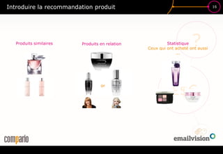 16
£$€
?
Introduire la recommandation produit
Produits similaires Produits en relation
or
Statistique
Ceux qui ont acheté ont aussi
...
 