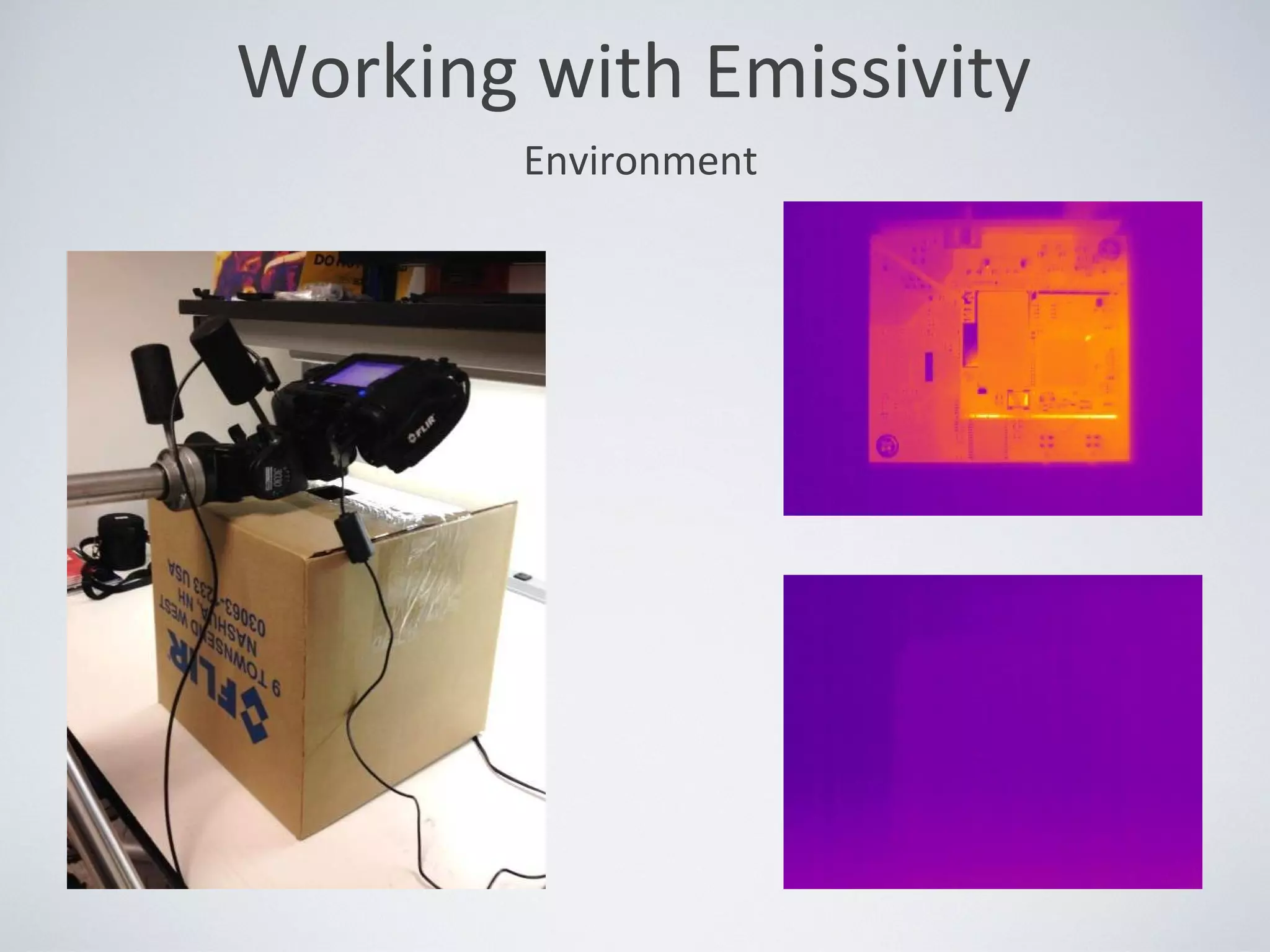 Working with Emissivity
Environment
 