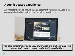 5
A sophisticated experience
. ..
. .
 