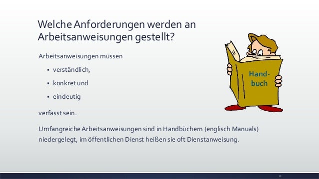 Erstellen von Arbeitsanweisungen