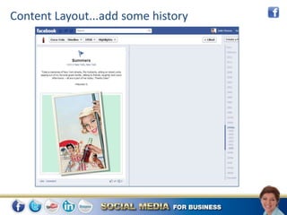 Content Layout...add some history
 