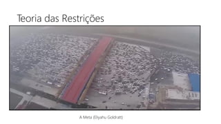 Teoria das Restrições
A Meta (Eliyahu Goldratt)
 