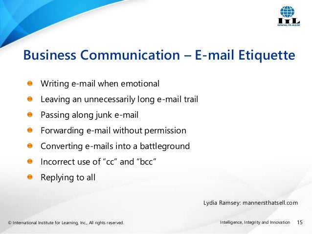 Business etiquette essay