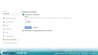 eduvision.nl / eduvision.be: Google Analytics
 