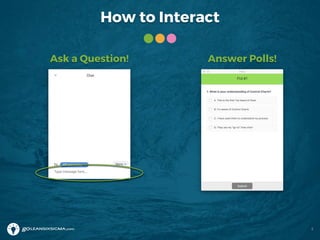How to Interact
Answer Polls!Ask a Question!
3
 