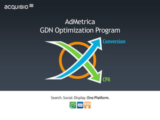 AdMetrica
GDN Optimization Program
 