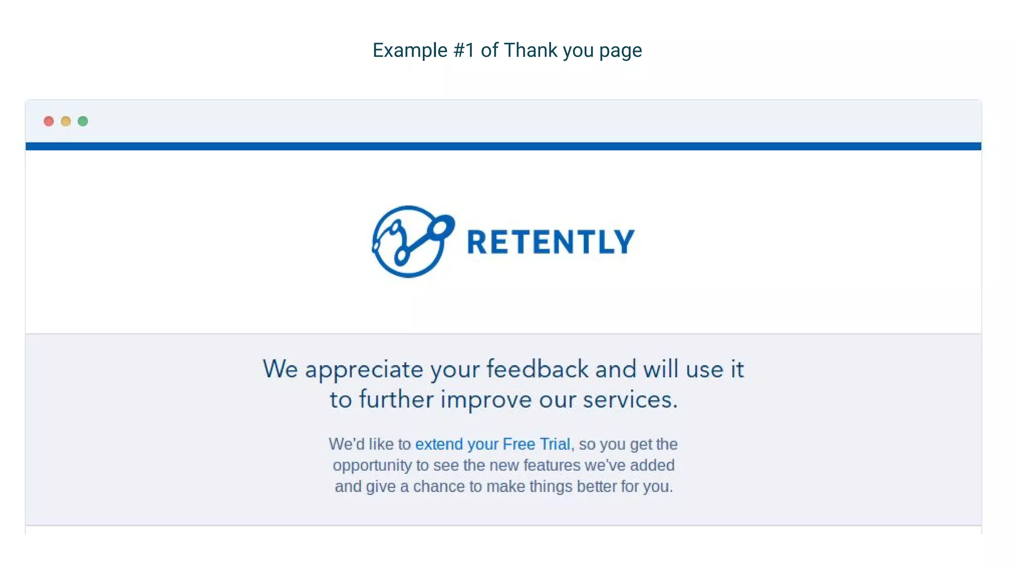 Example #1 of Thank you page
 