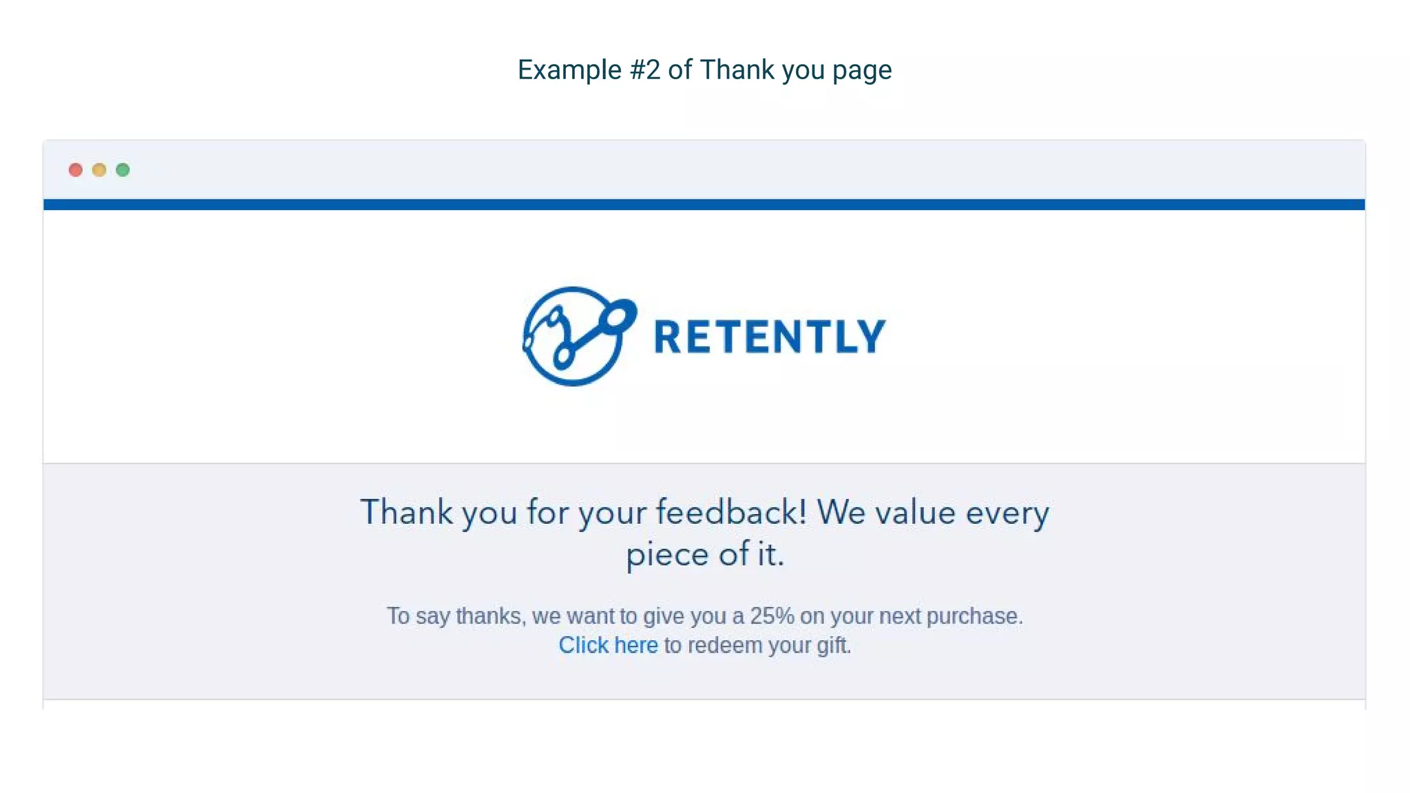 Example #2 of Thank you page
 