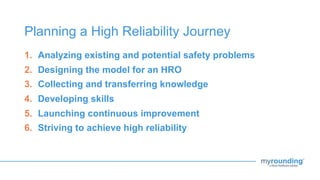 High Reliability in Healthcare Webinar | PDF