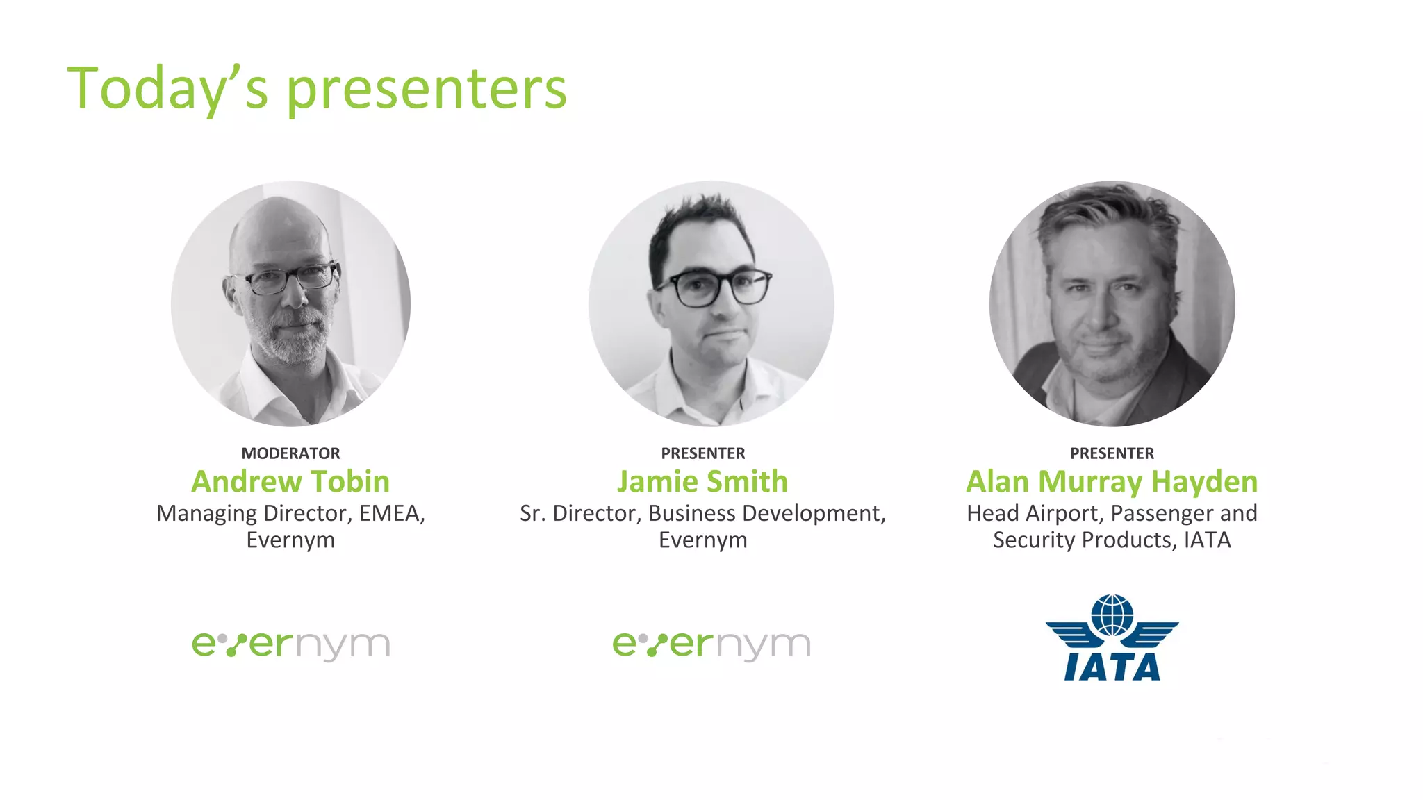 IATA Travel Pass - Evernym Webinar