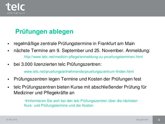 Informationen Rund Um Telc Deutsch B1 B2 Pflege Und Telc Deutsch B2 C