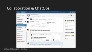 @SeanDMackNYC @xOps
Collaboration & ChatOps
 