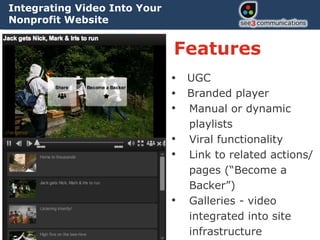 Webinar: Integrating Video Into Your Nonprofit Website