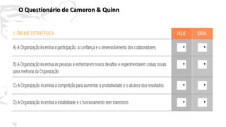 39
O Questionário de Cameron & Quinn
 