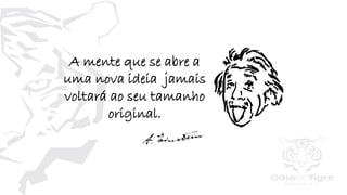 80
A mente que se abre a
uma nova ideia jamais
voltará ao seu tamanho
original.
 