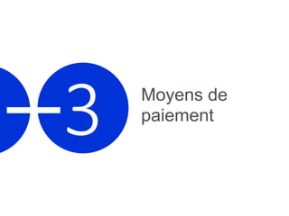 3 Moyens de
paiement
 