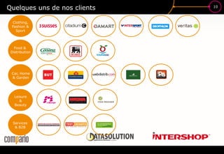 10
Quelques uns de nos clients
Food &
Distribution
Car, Home
& Garden
Leisure
&
Beauty
Services
& B2B
Clothing,
Fashion &
Sport
 