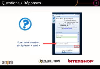 3
Posez votre question
et cliquez sur « send »
Questions / Réponses
 