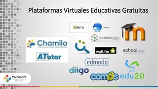 Plataformas Virtuales Educativas Gratuitas
11
 