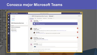 Web UI with highlight
Conozca mejor Microsoft Teams
 