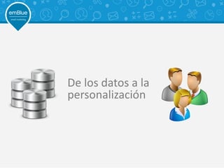 De los datos a la
personalización
 