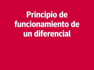 9
Principio de
funcionamiento de
un diferencial
 