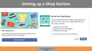 Setting up a Shop Section
 
