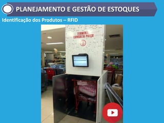 Identificação dos Produtos – RFID
PLANEJAMENTO E GESTÃO DE ESTOQUES
 