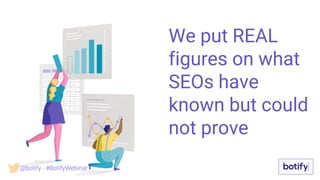 We put REAL
figures on what
SEOs have
known but could
not prove
@botify - #BotifyWebinar
 