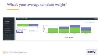 What's your average template weight?
@botify - #BotifyWebinar
 