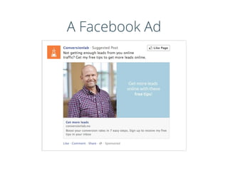 A Facebook Ad
 