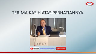 TERIMA KASIH ATAS PERHATIANNYA
Budihartono Fyodorov
 