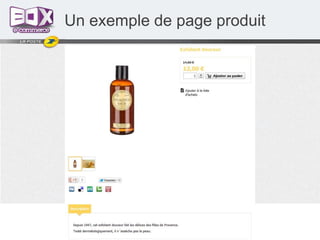 Un exemple de page produit

 