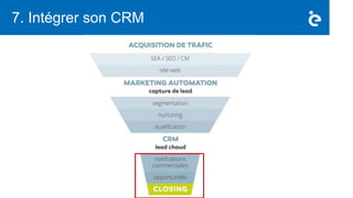 7. Intégrer son CRM
 