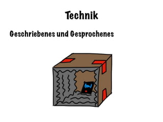Technik
Geschriebenes und Gesprochenes
 