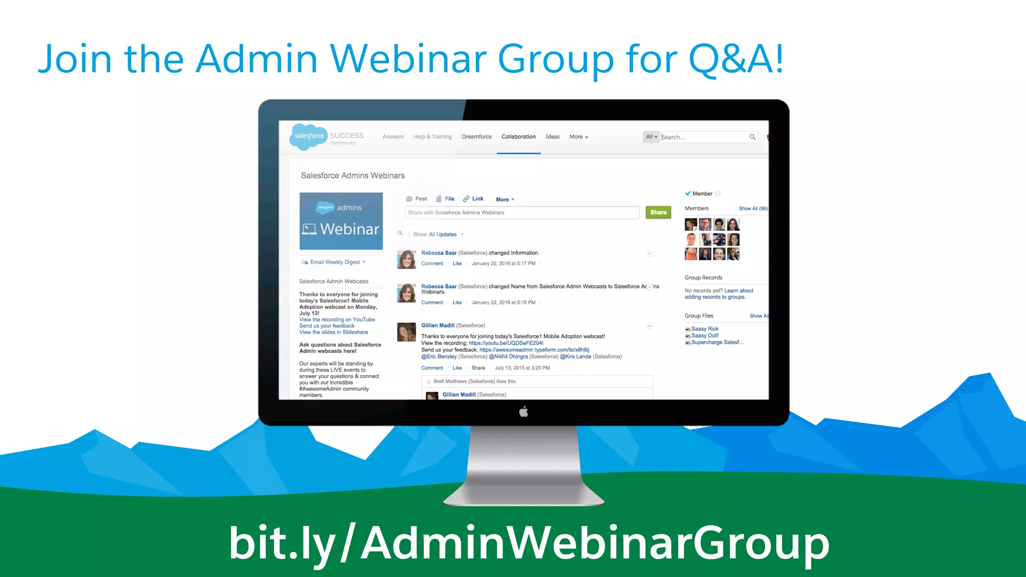Join the Admin Webinar Group for Q&A!
bit.ly/AdminWebinarGroup
 
