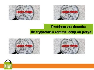 Protégez vos données
de cryptovirus comme locky ou petya
 