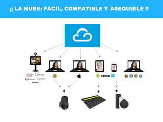 ¡¡ LA NUBE: FÁCIL, COMPATIBLE Y ASEQUIBLE !!
++ +
 