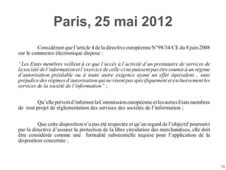 Paris, 25 mai 2012




                     10
 