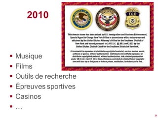 2010



   Musique
   Films
   Outils de recherche
   Épreuves sportives
   Casinos
   …
                          34
 