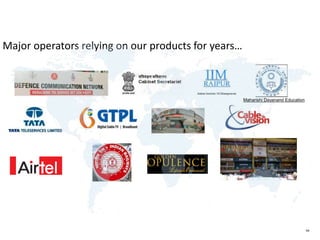 44
Major operators relying on our products for years…
Maharishi Dayanand Education
 