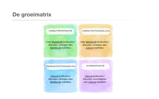 De groeimatrix
 
