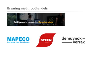 Ervaring met groothandels
 