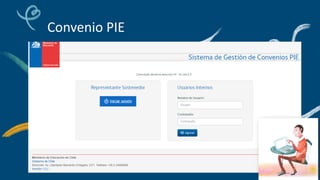 Convenio PIE
 