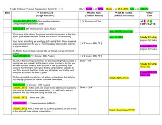 Webinar master presentation script final | PDF