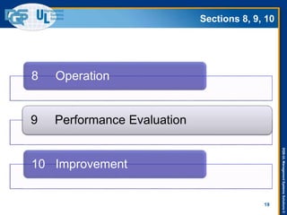 DQS-ULManagementSystemsSolutions©
Sections 8, 9, 10
19
8 Operation
9 Performance Evaluation
10 Improvement
 
