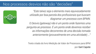 Nos processos desvios não são “decisões”
“Este talvez seja o elemento mais equivocadamente
utilizado por boa parcela dos p...