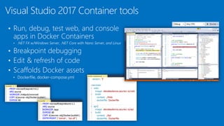 Visual Studio 2017 Container tools
 