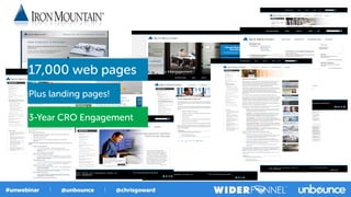 17,000 web pages
Plus landing pages!
3-Year CRO Engagement
 