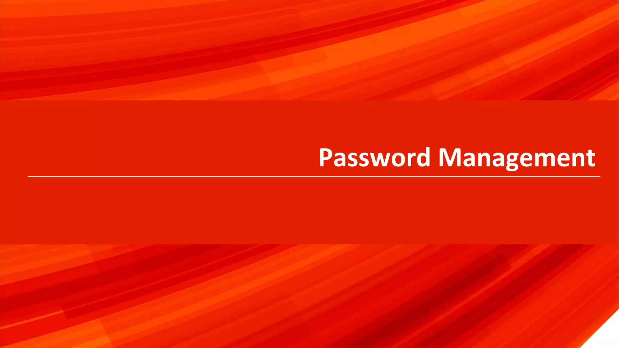 © 2019 Percona17
Password Management
 